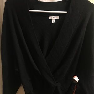 BP wrap black sweater